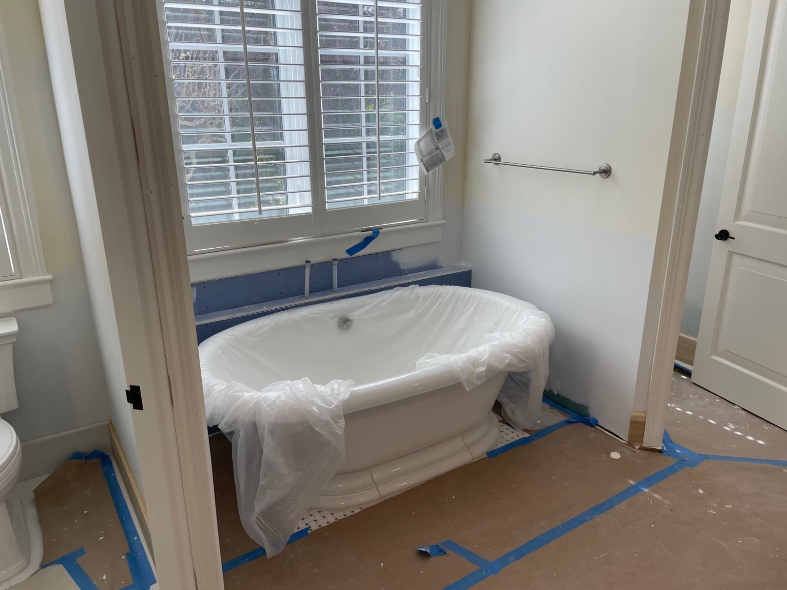 Bathroom renovation - vanity install